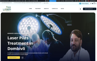 Amrut Hospital website designed and developed by Orange Telescope